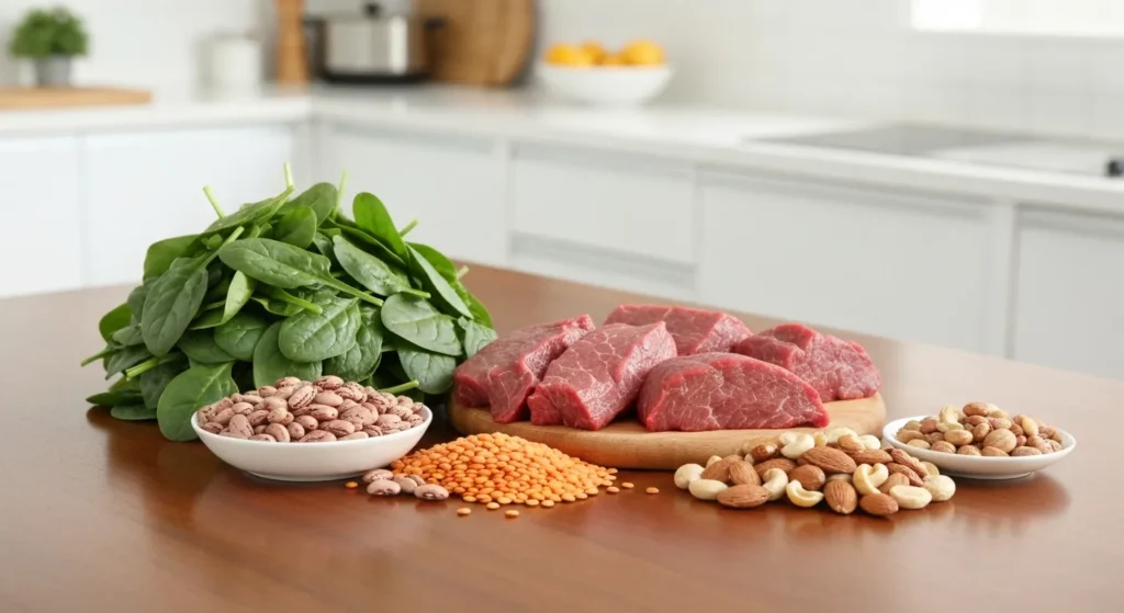 alimenti ricchi di ferro